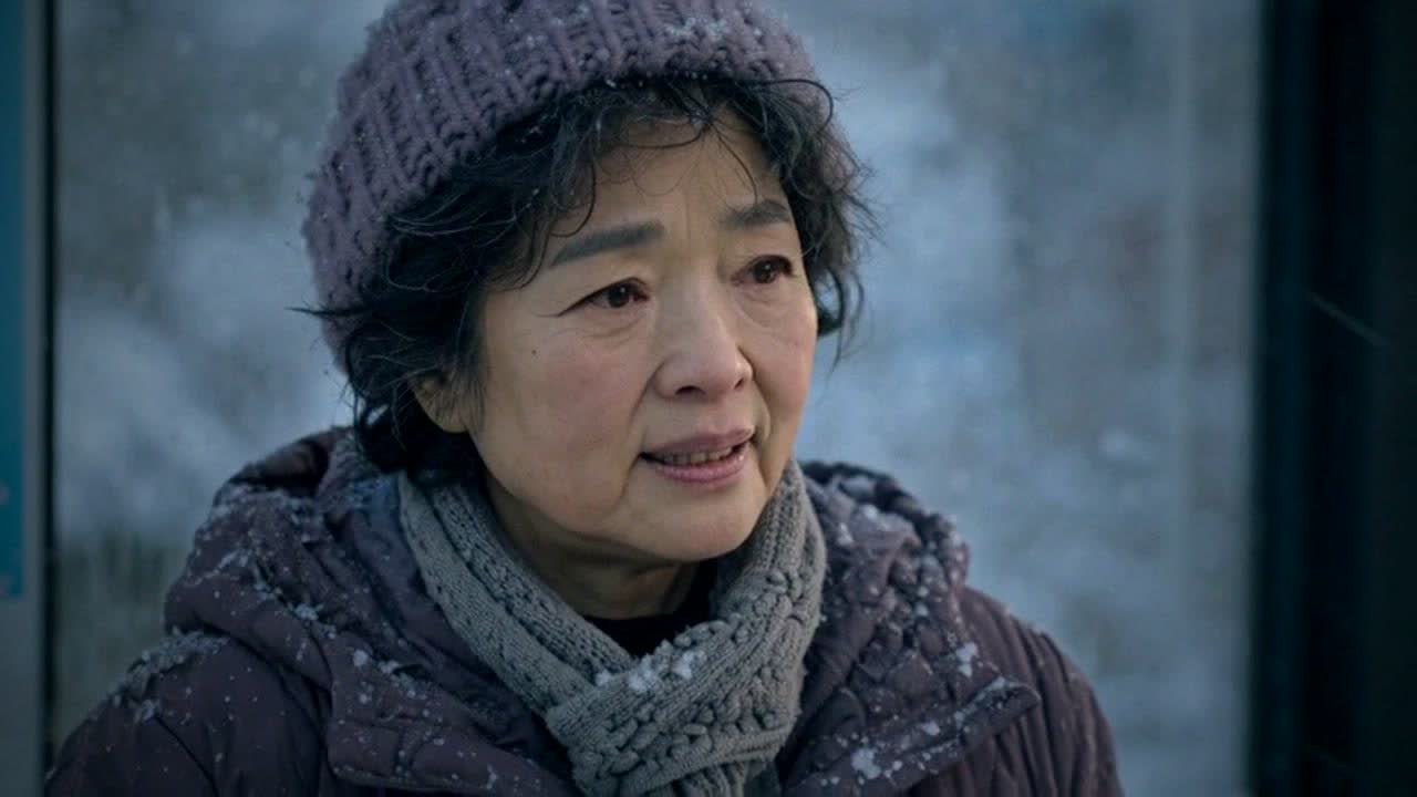 A still from the short film Mum, Episode 1: a mother in the snow